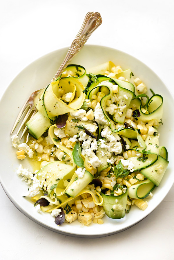 Foodie Crush Zucchini and Corn Salad