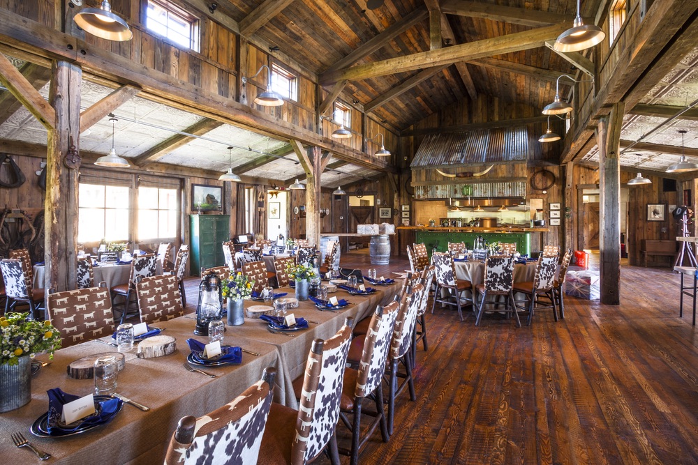 Western dining theme at The Ranch at Rock Creek