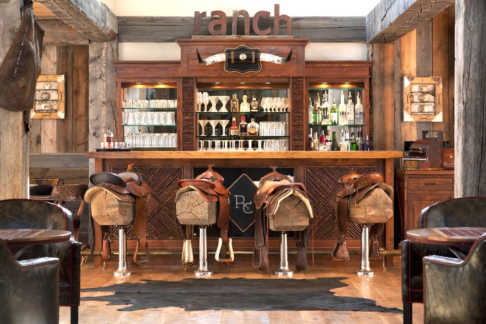 Western themed bar at The Ranch at Rock Creek