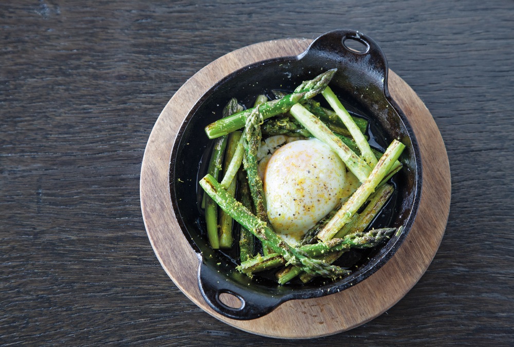The 404 Kitchen Asparagus with egg dish Nashville Tennessee VIE Magazine 2017 Top Ten