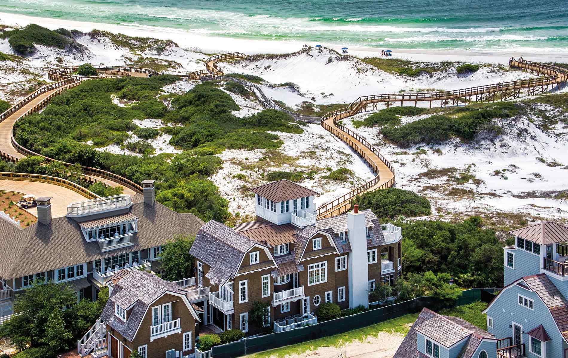 Beautiful aerial shot of Santa Rosa Beach, Florida Linda Miller Luxury Real Estate home and garden 2017
