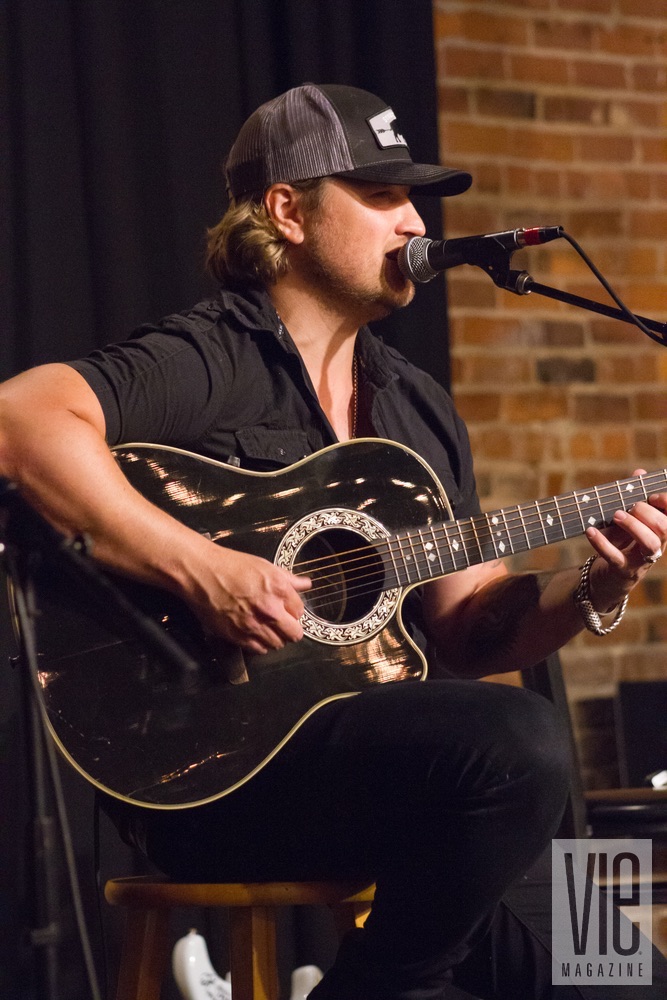 Billy Dawson performing at VIE Magazine's "Stories with Heart and Soul" tour at the Listening Room Cafe in Nashville, Tennessee