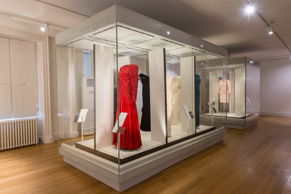 Selections from the Diana: Her Fashion Story exhibition at Kensington Palace
