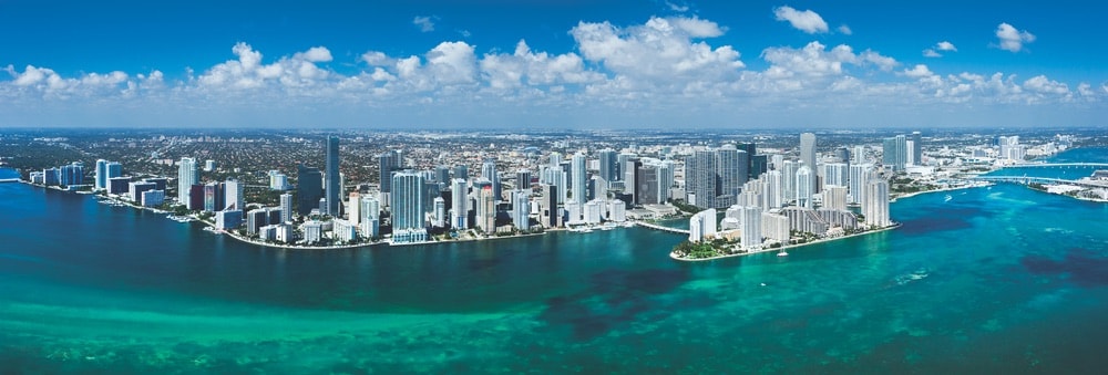 Aerial view of Downtown Miami Photo courtesy of Greater Miami Convention & Visitors Bureau