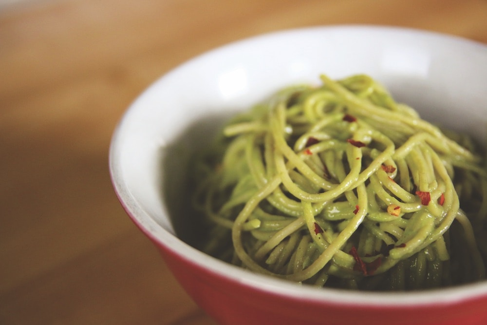 The Vegetarian Baker; vegetables; vegan kale avocado pesto