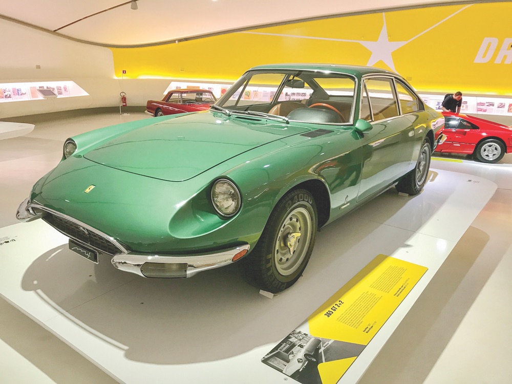 One of many sleek specimens at the Museo Enzo Ferrari in nearby Modena. Photo by Carolyn O’Neil