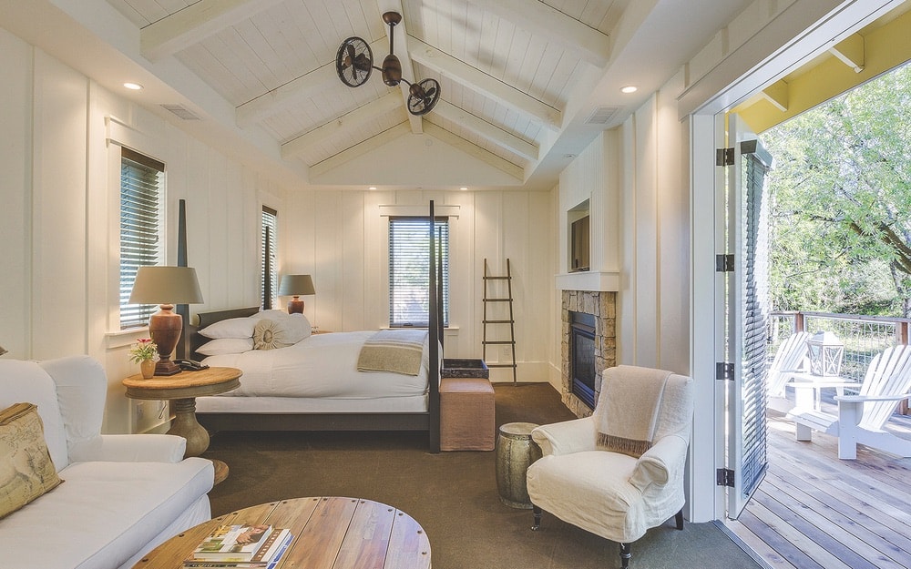 Sonoma County, California; One of the bedroom options at Farmhouse Inn