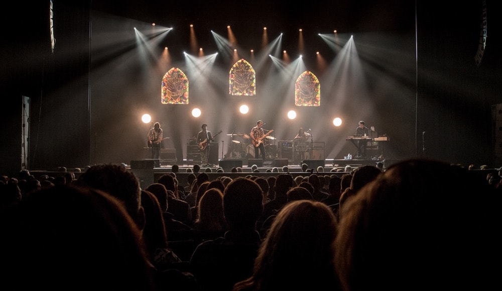 Jason Isbell performing at the Ovens Auditorium in Charlotte, North Carolina
