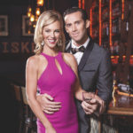 Peat & Pearls celebrity guests Brooke Parkhurst and James Briscione—TV personalities, culinary instructors, and authors of Just Married and Cooking, The Great Cook, and The Flavor Matrix—at Old Hickory Whiskey Bar in Pensacola, Florida