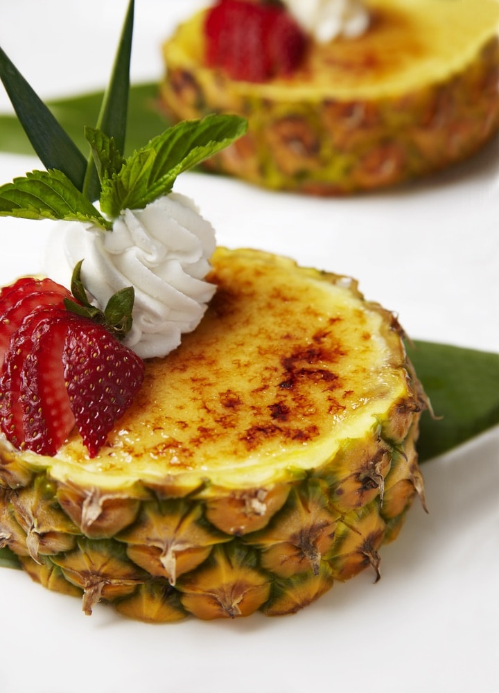 A pineapple soufflé from Tommy Bahama.