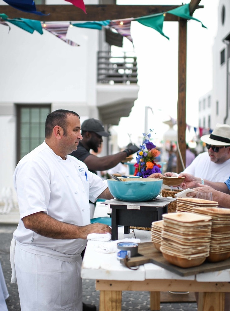 The Grand Tasting on South Charles Street during 30A Wine Festival in Alys Beach