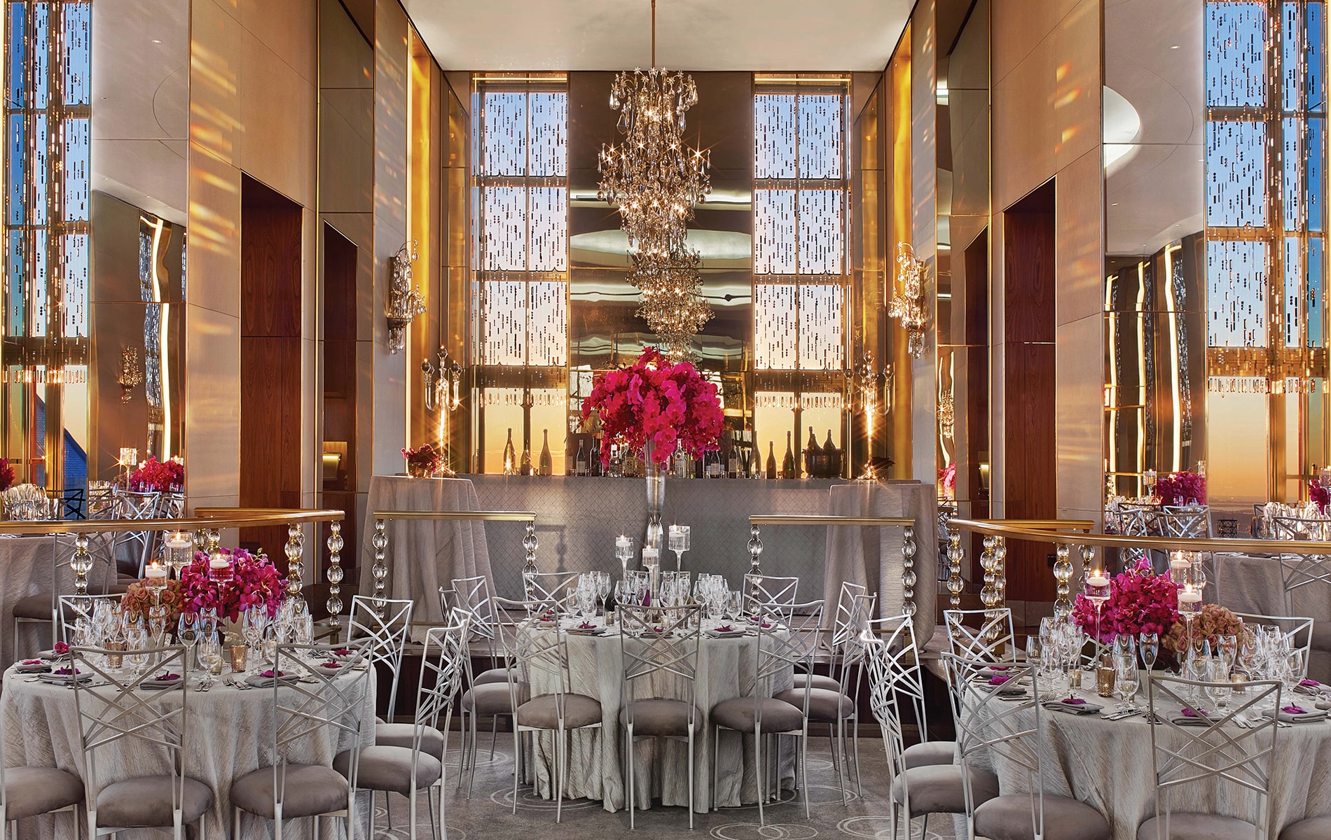The Rainbow Room on the sixty-fifth floor at Rockefeller Center has been one of New York City’s iconic event venues since 1934 and underwent a massive renovation before reopening in 2014.