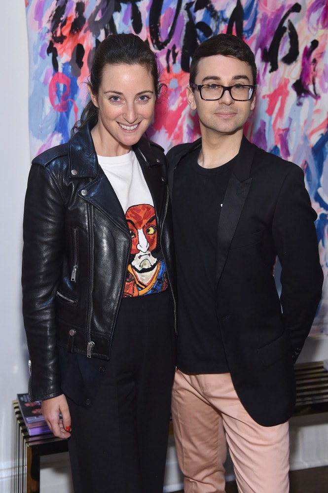 Micaela Erlanger and Christian Siriano attend the opening of Christian Siriano's new store, The Curated NYC, hosted by Alicia Silverstone and sponsored by VIE Magazine on April 17, 2018, in New York City. Photo by Jamie McCarthy/Getty Images for Christian Siriano