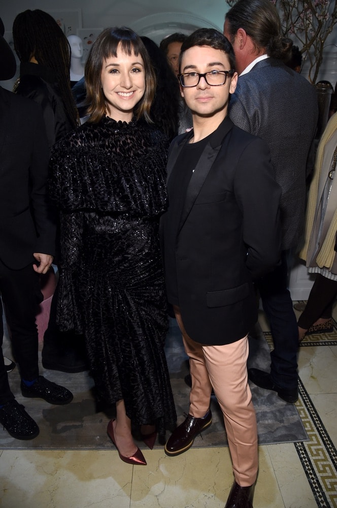 Shannon Siriano and Christian Siriano attend the opening of Christian's new store, The Curated NYC, hosted by Alicia Silverstone and sponsored by VIE Magazine on April 17, 2018, in New York City. Photo by Jamie McCarthy/Getty Images for Christian Siriano