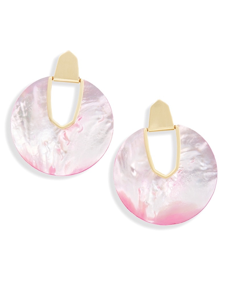 Diane Statement Earrings in Blush Pearl