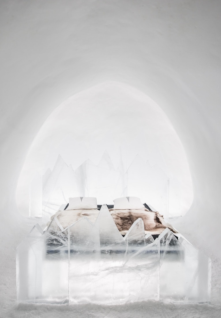 A room at the the ICEHOTEL, VIE Magazine June 2018