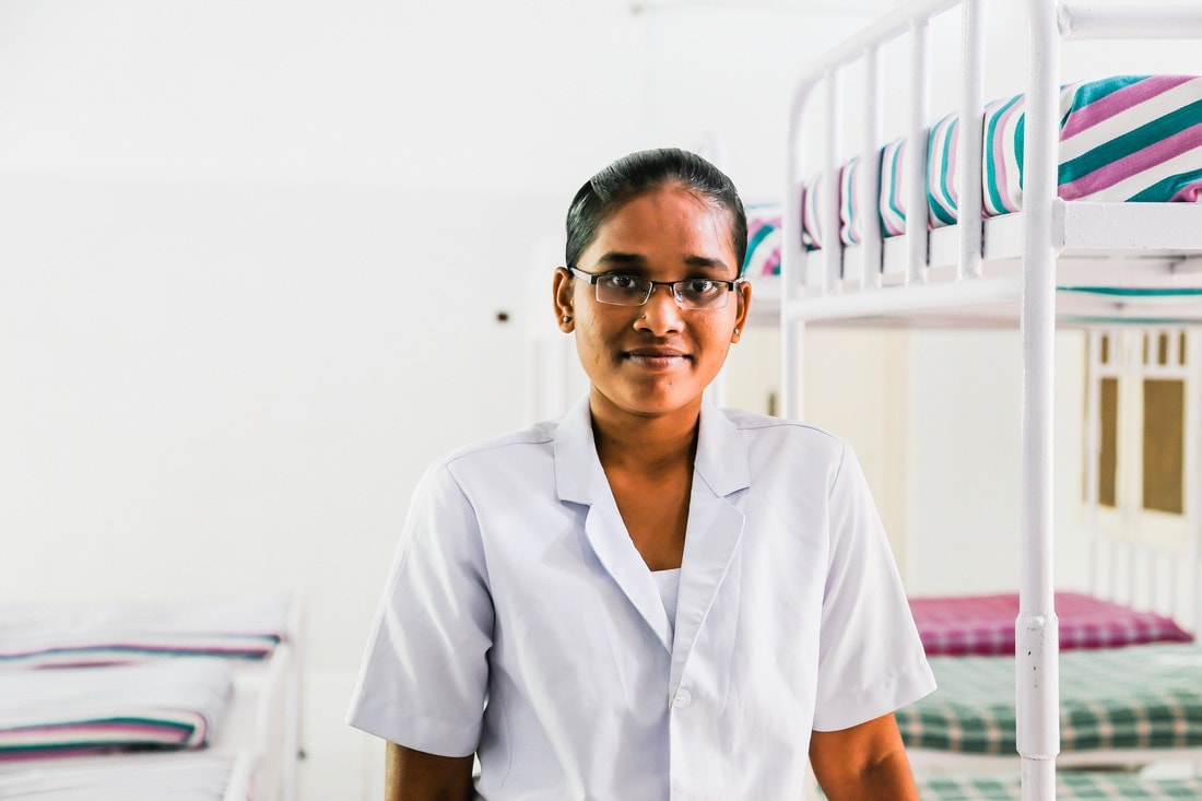 A nursing student at IREF, VIE Magazine June 2018