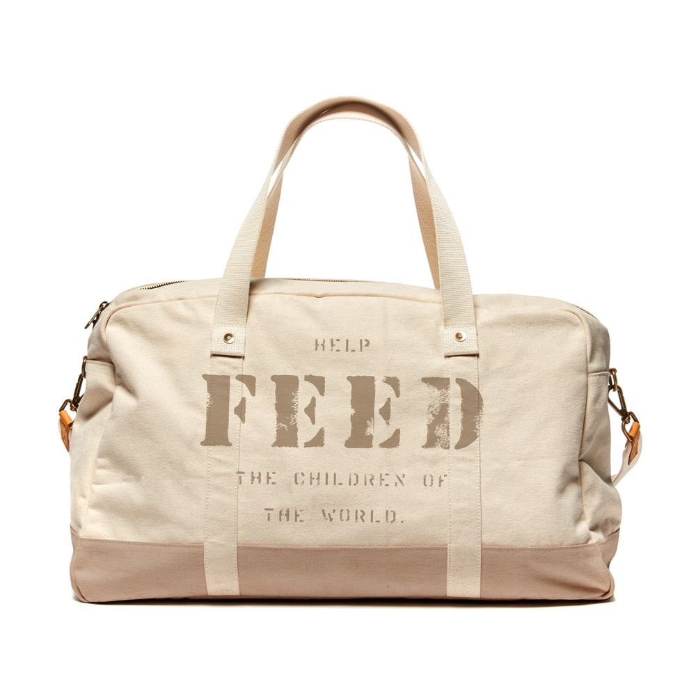FEED's travel collection’s weekender bag in tan