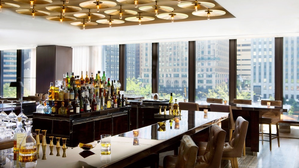 Relax at the bar at Travelle and enjoy the view.