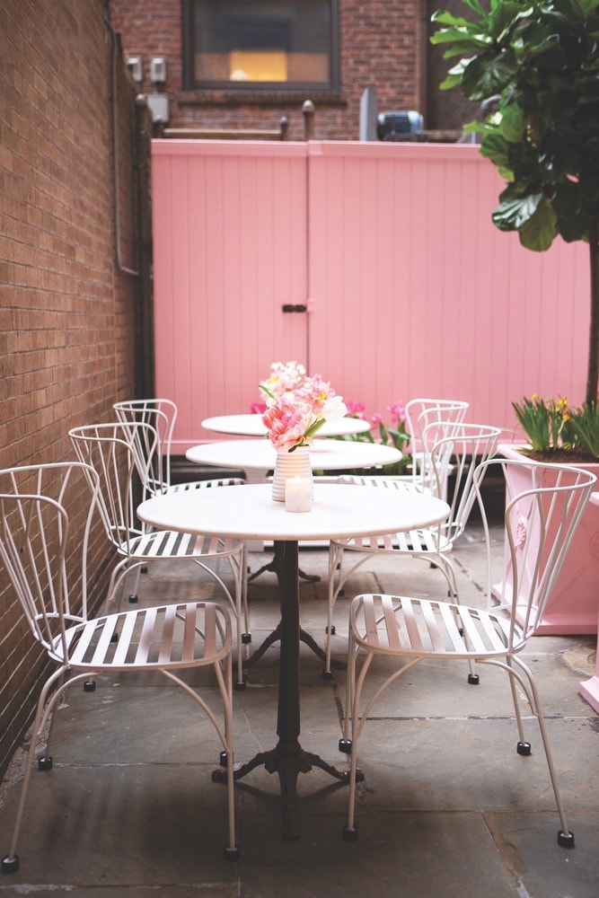 Joye & Rose, The Curated’s patio café, is a perfect summertime spot offering espresso, tea, sandwiches, and pastries.