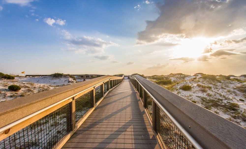boardwalk to the beaches of the emerald coast