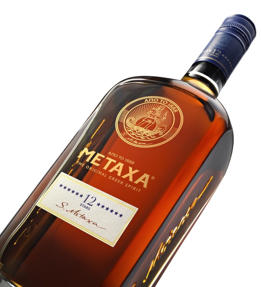 A bottle of Metaxa 12 stars