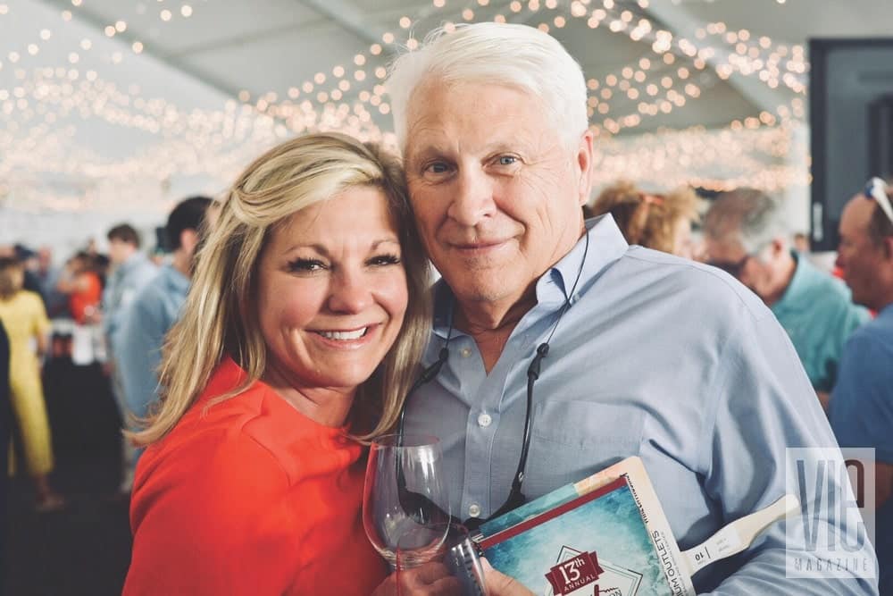 Mike and Deidra Stange at the Destin Charity Wine Auction Foundation (DCWAF) event