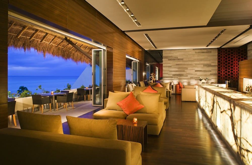 Restaurant with a beach view at the Grand Velas Riviera Maya