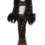 Cher three-piece black velvet suit by Bob Mackie from Cher Show on CBS