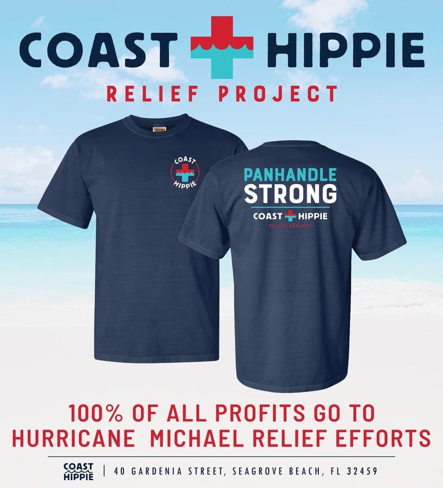 Coast Hippie Hurricane Michael Relief Project; Florida Panhandle; Panhandle Strong
