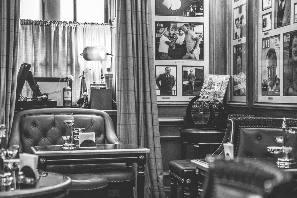interior of Bar Hemingway in the famed Hôtel Ritz Paris.