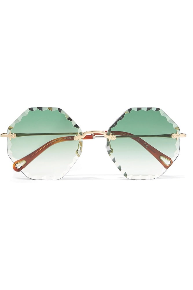 Chloé Rosie Octagon-Frame Gold-Tone Sunglasses, net a porter