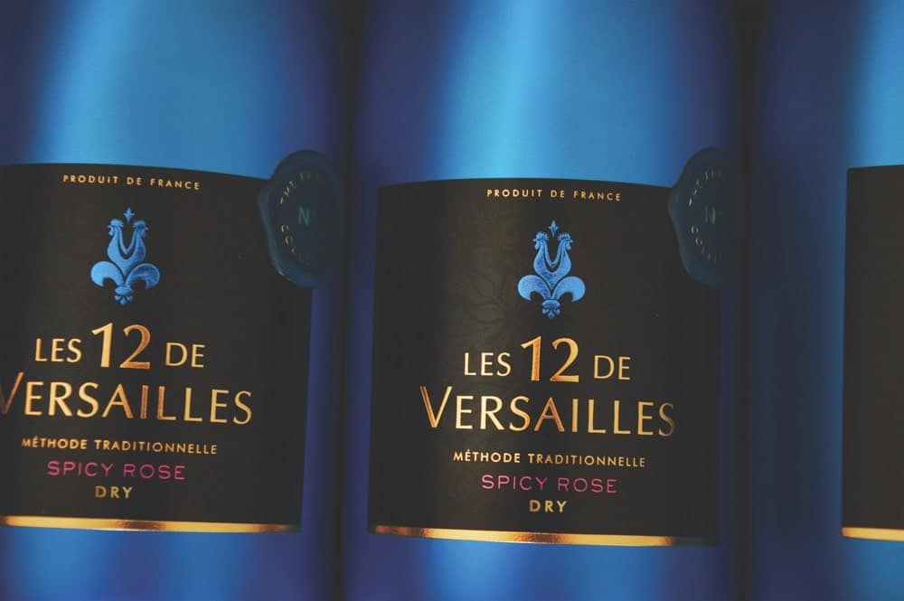Spicy Rose sparkling wine by Les 12 de Versailles