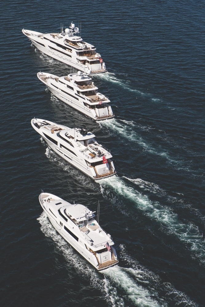 The impressive Westport series of yachts includes sizes ranging from thirty-four to fifty meters, with customizable amenities to meet any owner’s needs.