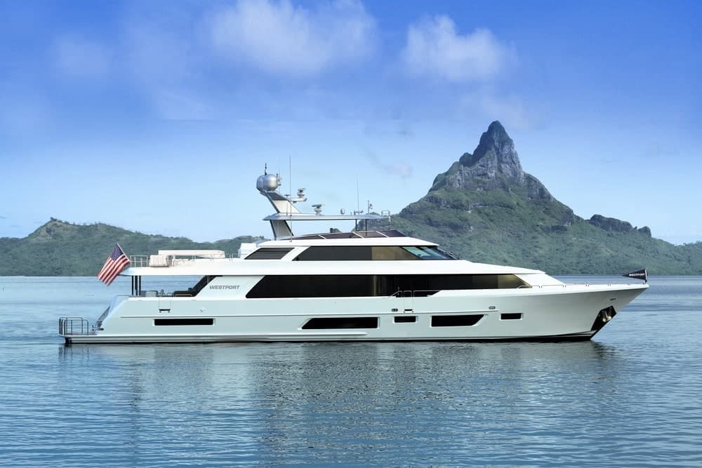 With its contemporary profile and refined interior spaces, Westport’s 130-foot (40m) Tri-deck Motoryacht has been designed to offer the very best of the good life at sea.