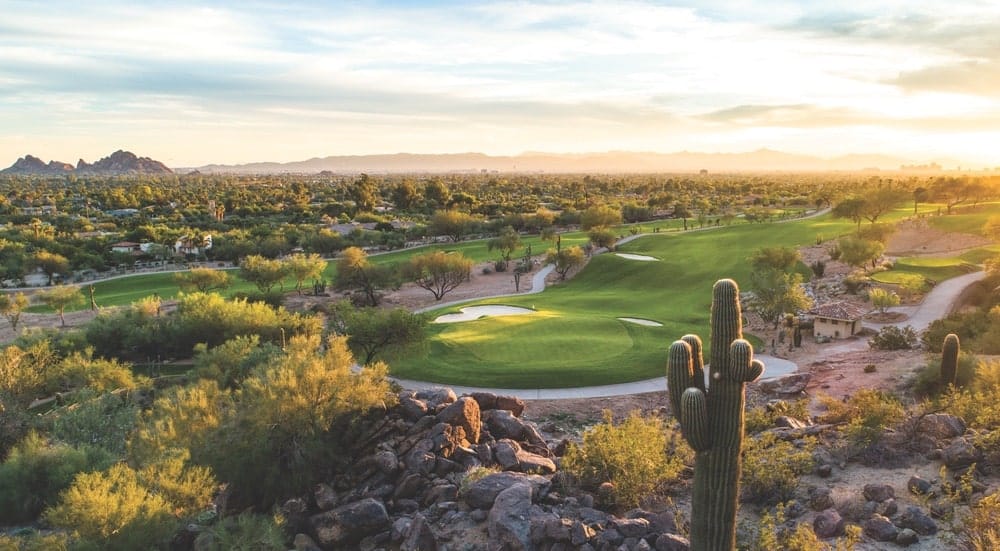 The Phoenician Golf Club’s recent renovations and beautiful resort surroundings make it a great destination for a girls’ trip or couple’s getaway. Photo courtesy of Luxury Collection