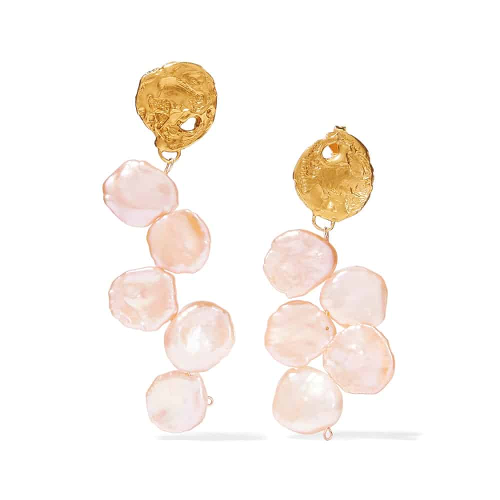 Alighieri Gold-Plated Pearl Earrings