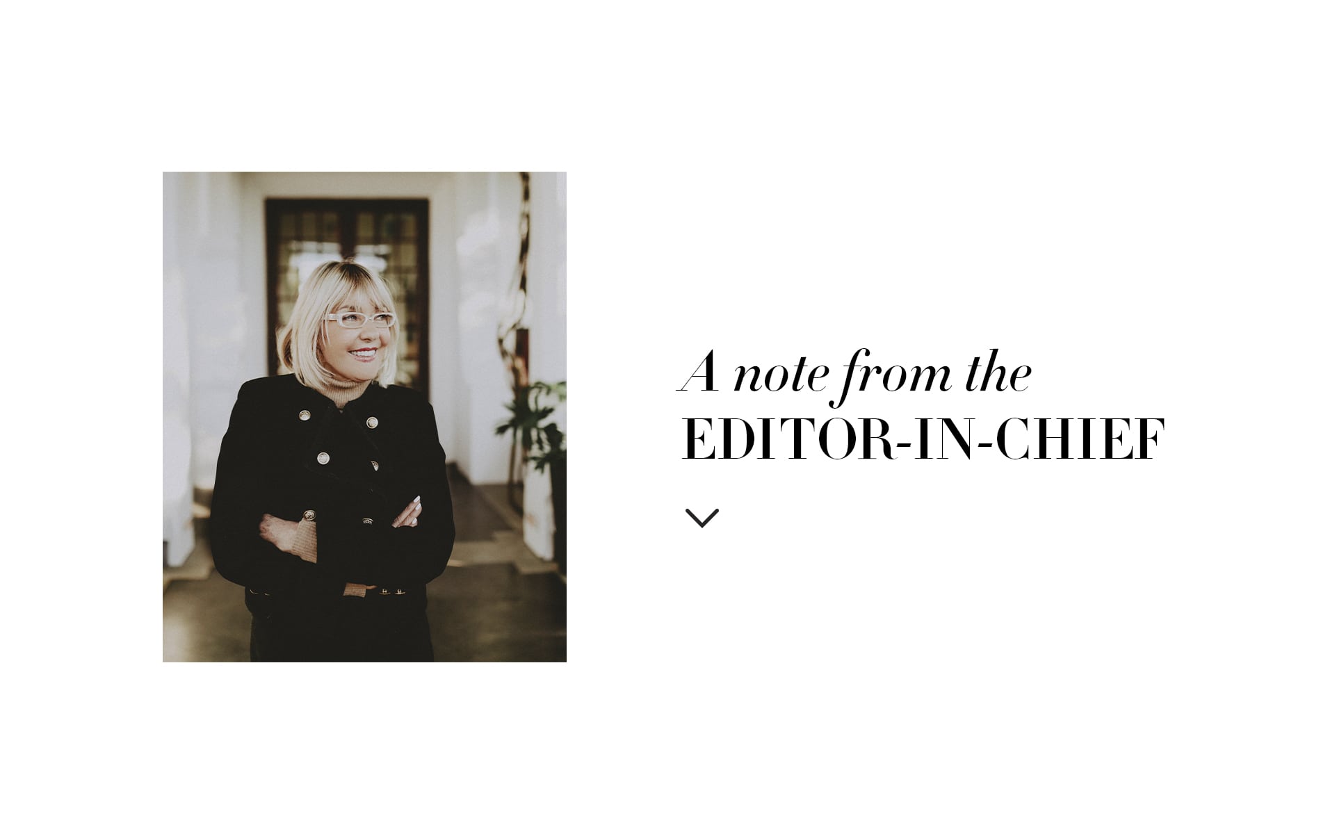 VIE Magazine, Lisa Burwell Editor in chief note