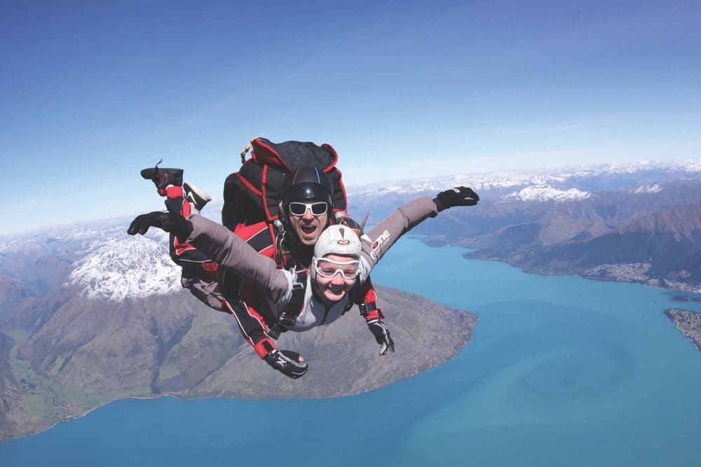 Skydiving over Queenstown, New Zealand | Photo courtesy of NZONE – The Ultimate Jump/New Zealand Tourism