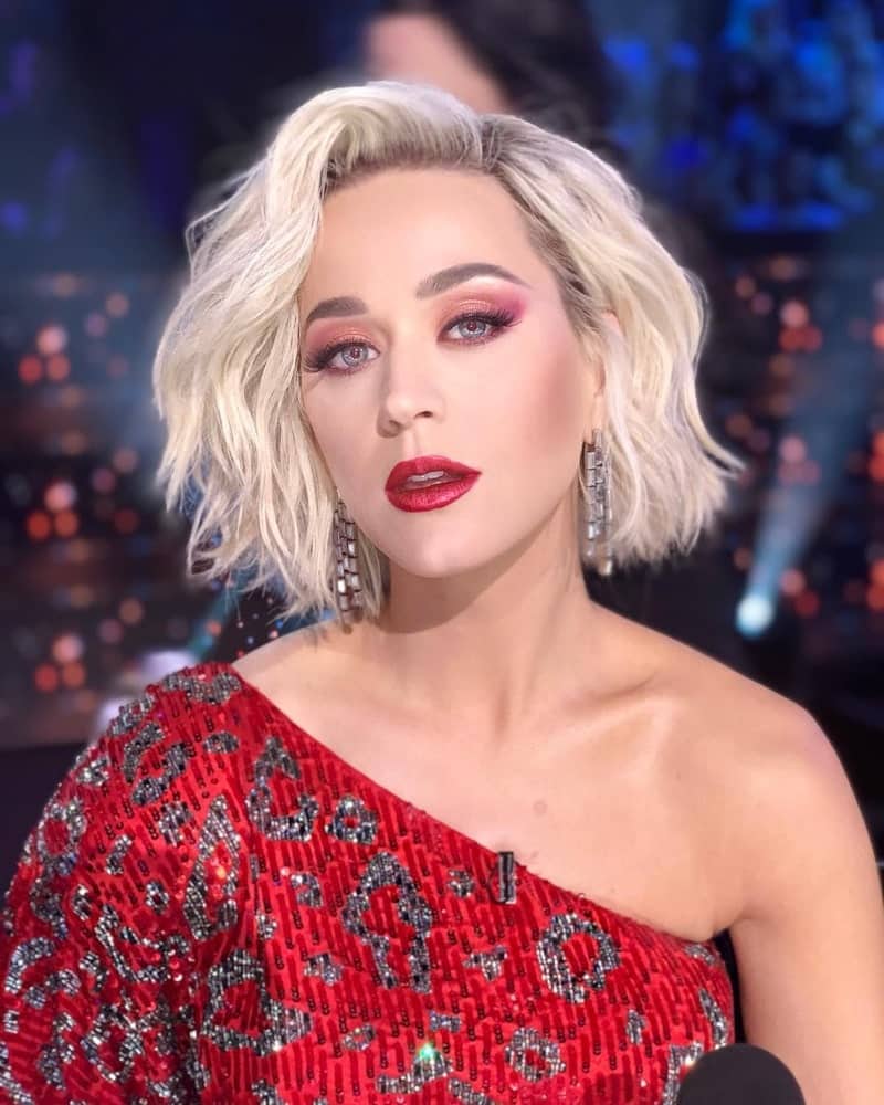 2019 Hair Trends, Katy Perry, Chris Appleton, bob hairstyle, Instagram