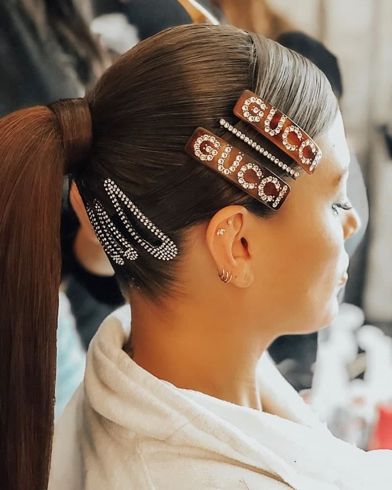 2019 Hair Trends, hair clips trend, Instagram, justine marjan