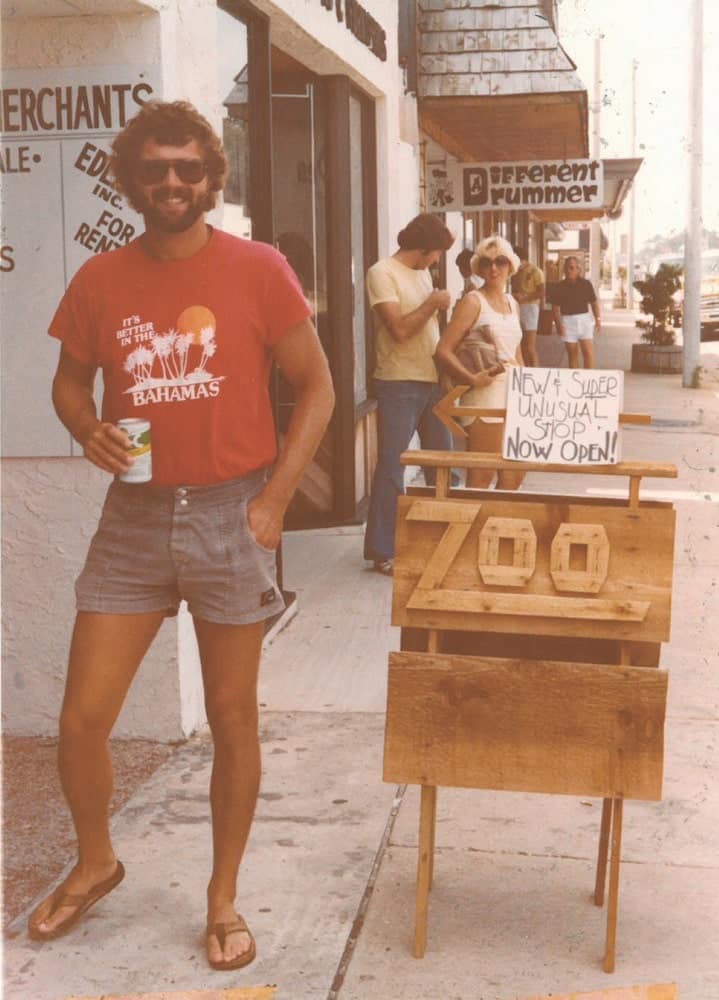 Chris Wilson outside The Zoo Gallery on the Strip in Fort Walton Beach, Florida