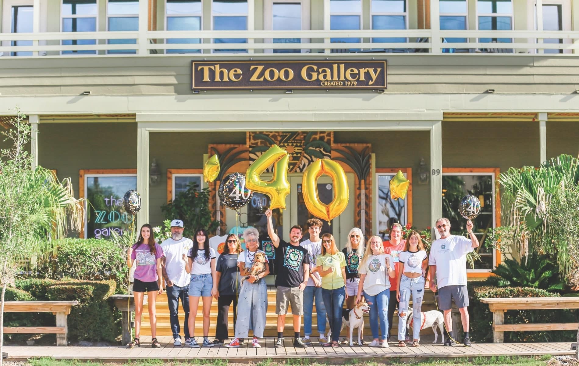 Celebrate forty years with The Zoo Gallery zookeepers! Share your Zoo T-shirt story, visit The Zoo Gallery in Grayton Beach or Grand Boulevard, and get news updates by following them on social media.