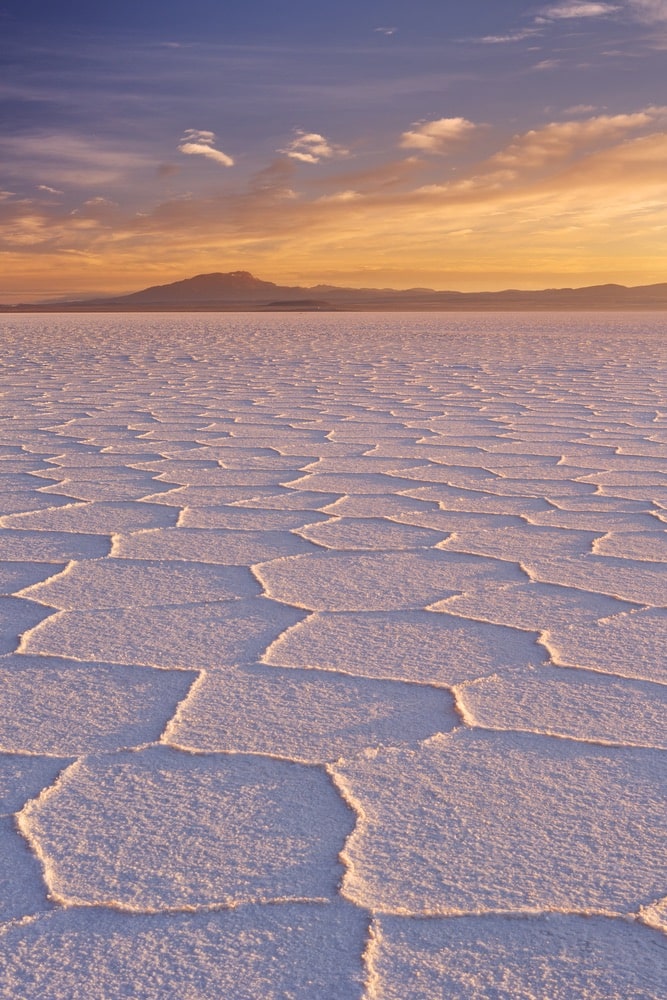The world's largest salt flat, Salar de Uyuni in Bolivia