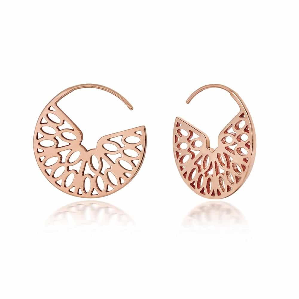 Seville Hoop Earrings in Rose Gold, Little by Little