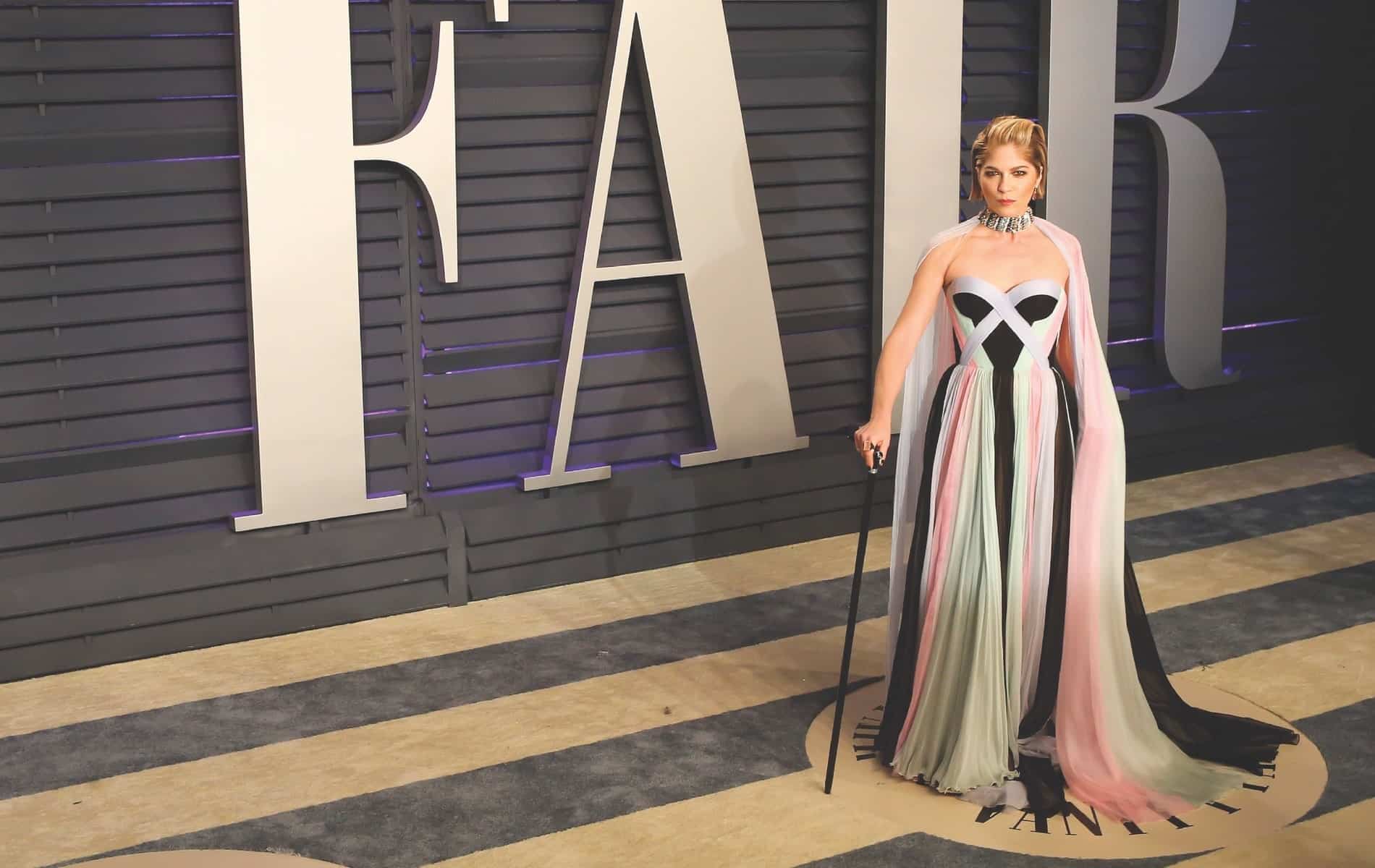 Actress Selma Blair attends the Vanity Fair Oscars Party in February of 2019 following her diagnosis with multiple sclerosis in August of 2018.