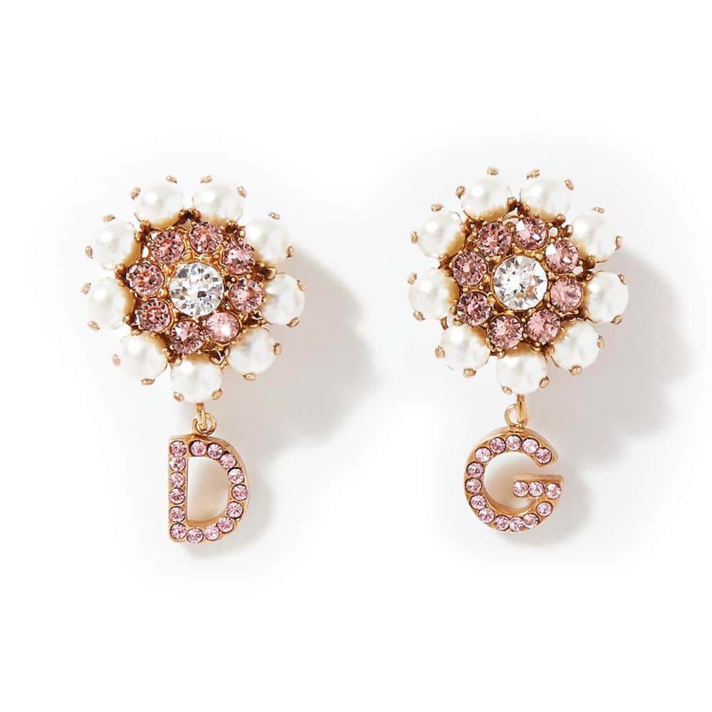 Dolce & Gabbana Gold-Tone Crystal and Faux Pearl Clip Earrings, NET-A-PORTER