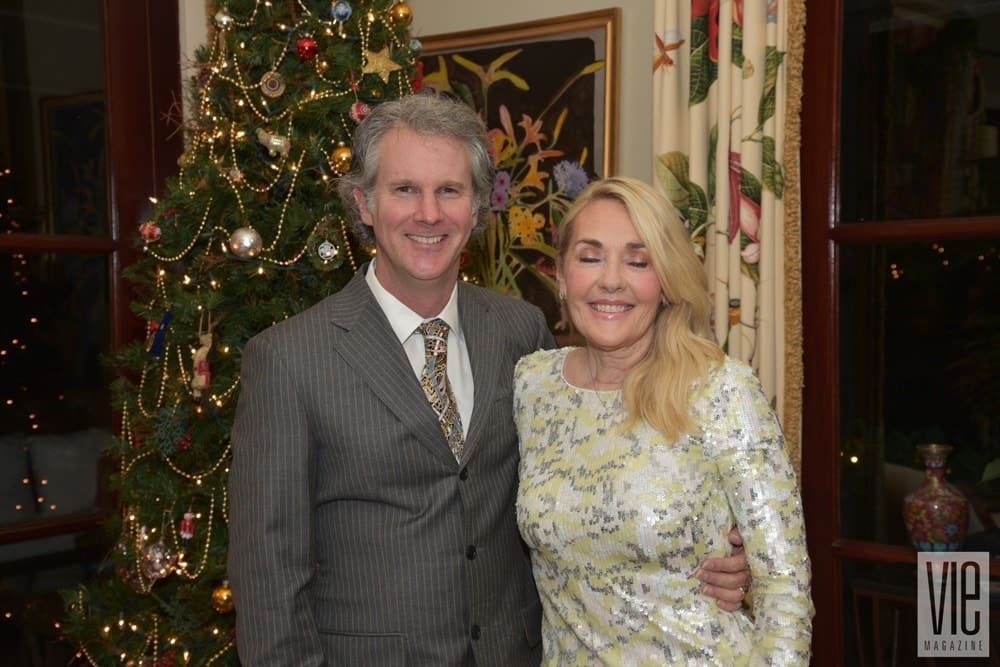 Gerald and Lisa Burwell attend Cafe Thirty-A's Christmas Charity Ball benefitting Caring and Sharing of South Walton, in Seagrove Beach, Florida on December 10, 2016