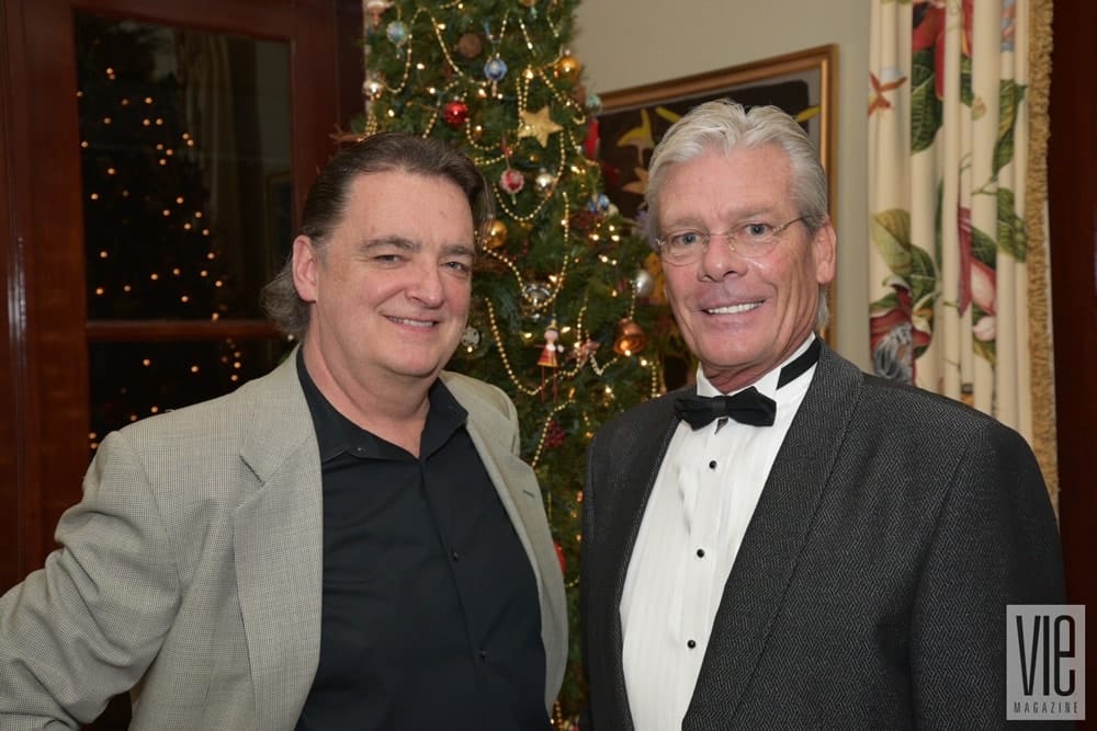 Robert Nehin and Stephen Marlette attend Cafe Thirty-A's Christmas Charity Ball benefitting Caring and Sharing of South Walton, in Seagrove Beach, Florida on December 10, 2016