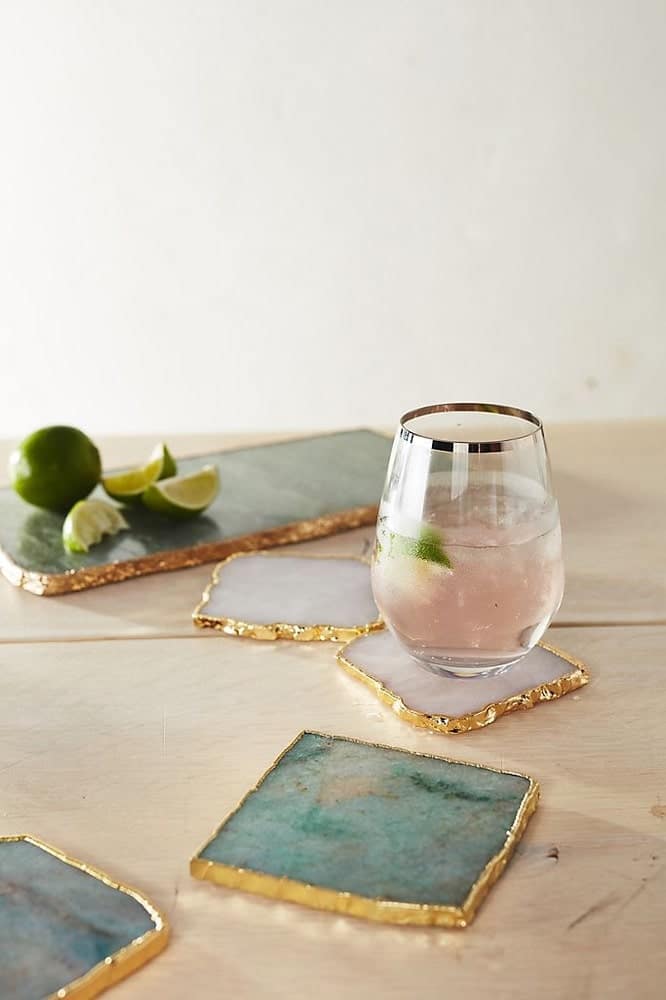 Mother's Day, Mother's Day Gift Ideas, Anthropologie, Agate Coasters